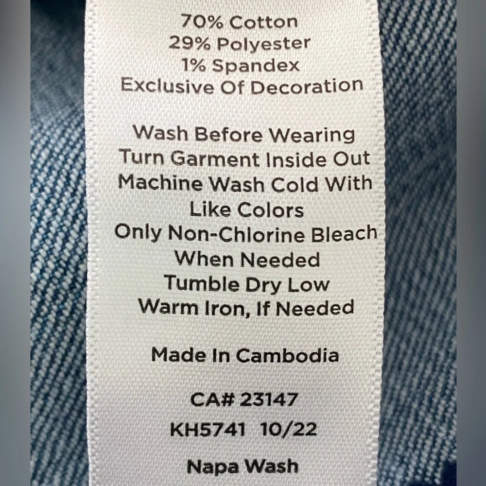 NWT Talbots Rolling Ditsy Everyday Relaxed ankle Jeans women’s size 14P - Picture 10 of 15